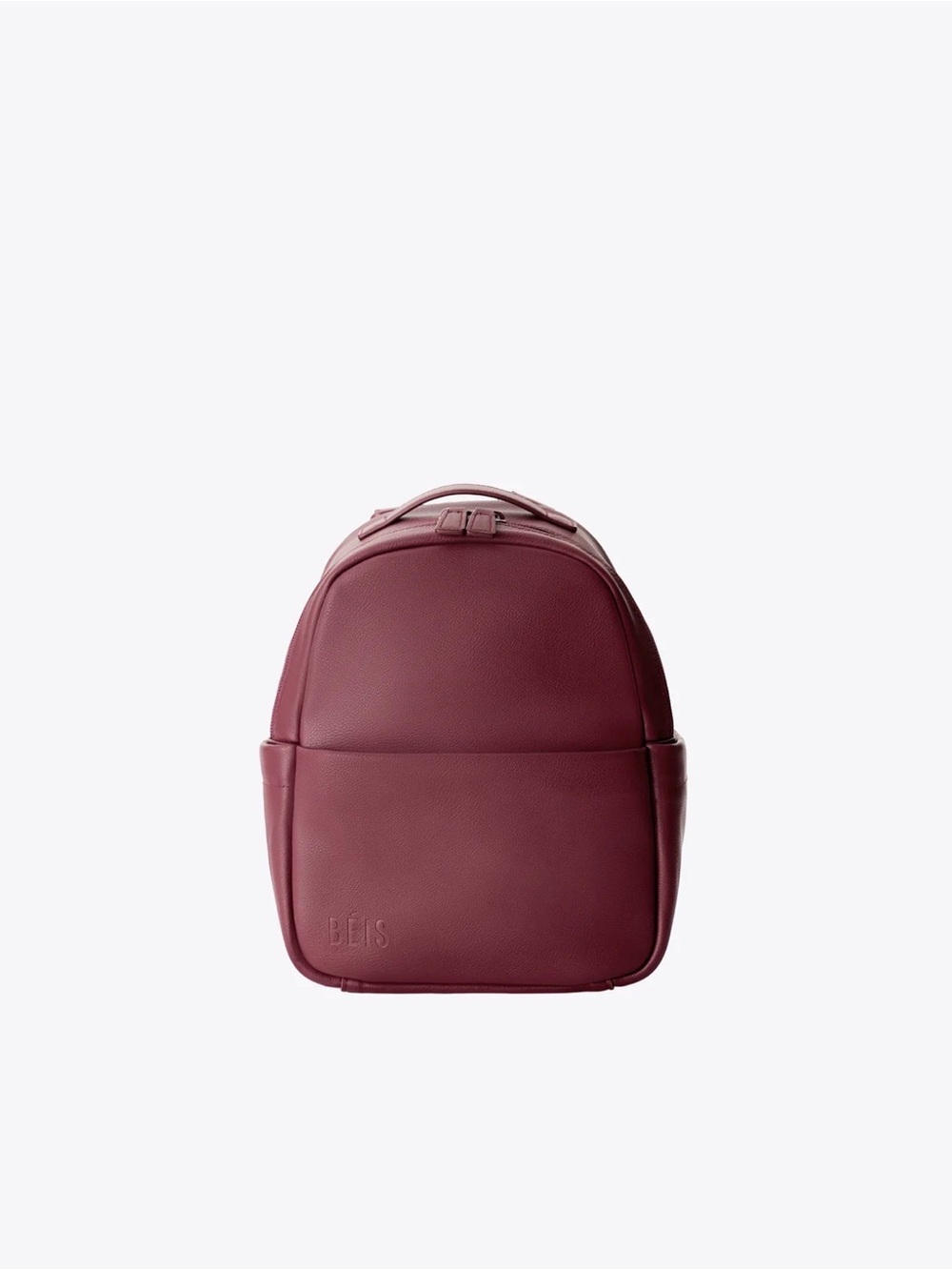 BEIS The Essential Mini Backpack In Burgundy
